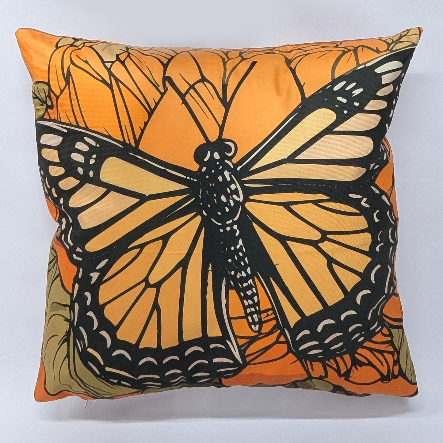 Monarch Butterfly Decorative Pillow by Third Coast Pillows
